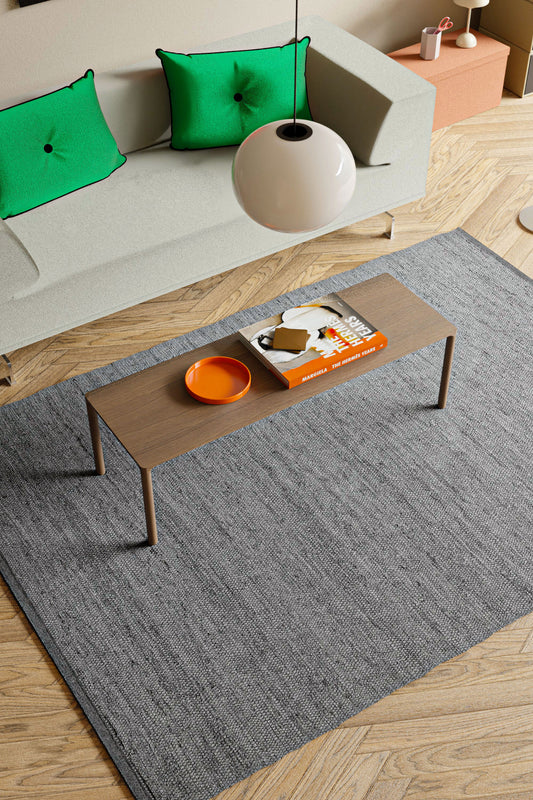 Baumwollteppich, Hellgrau