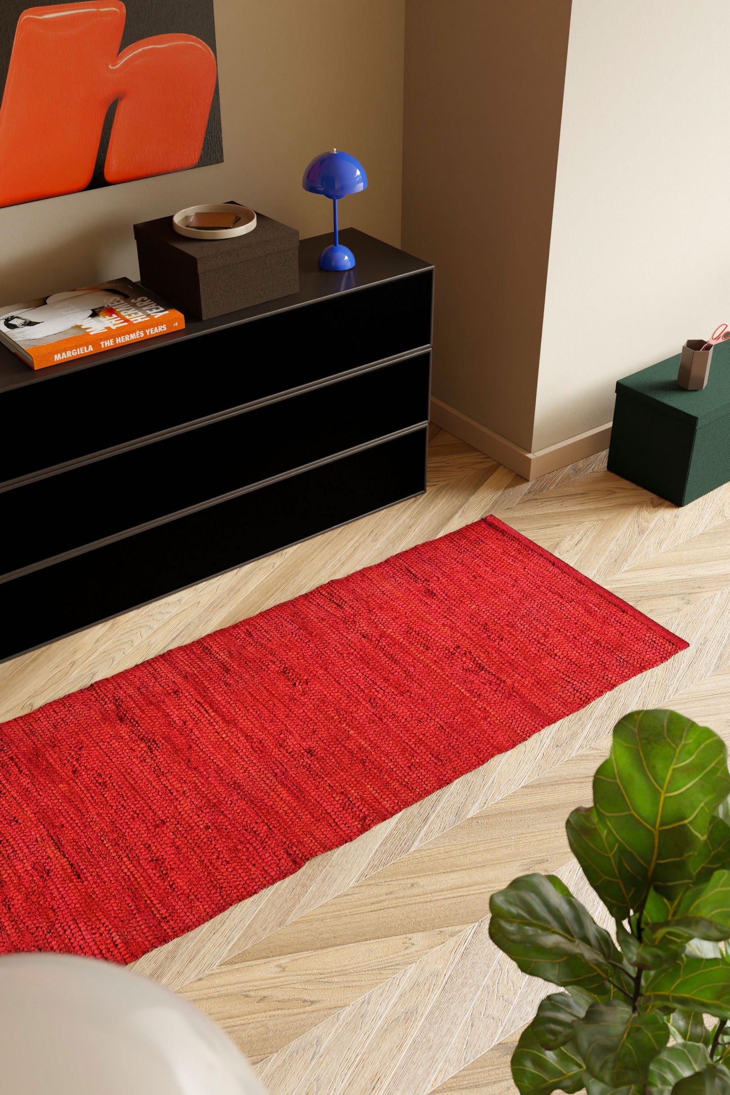 Baumwollteppich, Erdbeere